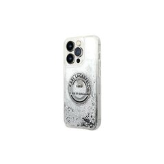 Karl Lagerfeld case for iPhone 14 Pro Max 6,7&quot; KLHCP14XLCRSGRS silver hardcase Liquid Glitter RSG cena un informācija | Telefonu vāciņi, maciņi | 220.lv