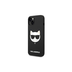 Karl Lagerfeld case for iPhone 14 Plus 6,7&quot; KLHMP14MSLCHBK hardcase black Silicone Choupette Head Magsafe cena un informācija | Telefonu vāciņi, maciņi | 220.lv