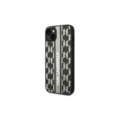 Karl Lagerfeld case for iPhone 14 Plus 6,7&quot; KLHCP14MPGKLSKG grey HC PU Monogram Stripe cena un informācija | Telefonu vāciņi, maciņi | 220.lv