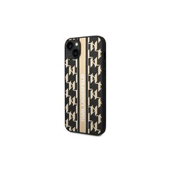 Karl Lagerfeld case for iPhone 14 Pro 6,1&quot; KLHCP14LPGKLSKW brown HC PU Monogram Stripe цена и информация | Чехлы для телефонов | 220.lv