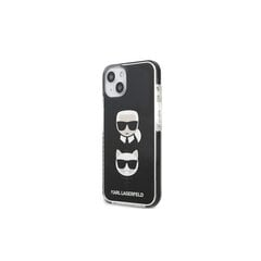 Karl Lagerfeld case for iPhone 13 Mini KLHCP13STPE2TK black hard case Iconic Karl & Choupette цена и информация | Чехлы для телефонов | 220.lv