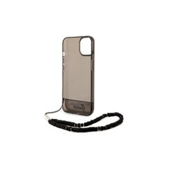 Guess case for iPhone 14 Pro Max 6,7&quot; GUHCP14XHGCOHK black hardcase Translucent Pearl Strap цена и информация | Чехлы для телефонов | 220.lv