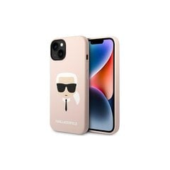 Karl Lagerfeld case for iPhone 14 6,1&quot; KLHMP14SSLKHLP hardcase light rose Silicone Karl`s Head Magsafe цена и информация | Чехлы для телефонов | 220.lv