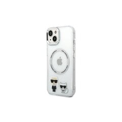Karl Lagerfeld case for iPhone 14 6,1&quot; KLHMP14SHKCT transparent HC Magsafe IML Ring + K&C Logo Transparent cena un informācija | Telefonu vāciņi, maciņi | 220.lv