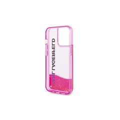 Karl Lagerfeld case for iPhone 14 Pro Max 6,7&quot; KLHCP14XLCKVF pink HC Liquid Glitter Elong cena un informācija | Telefonu vāciņi, maciņi | 220.lv