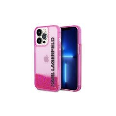 Karl Lagerfeld case for iPhone 14 Pro Max 6,7&quot; KLHCP14XLCKVF pink HC Liquid Glitter Elong cena un informācija | Telefonu vāciņi, maciņi | 220.lv