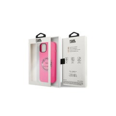 Karl Lagerfeld case for iPhone 14 Pro 6,1&quot; KLHCP14LSRSGRCF pink HC Silicone RSG BIC cena un informācija | Telefonu vāciņi, maciņi | 220.lv