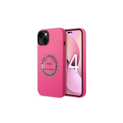 Karl Lagerfeld case for iPhone 14 Pro 6,1&quot; KLHCP14LSRSGRCF pink HC Silicone RSG BIC cena un informācija | Telefonu vāciņi, maciņi | 220.lv