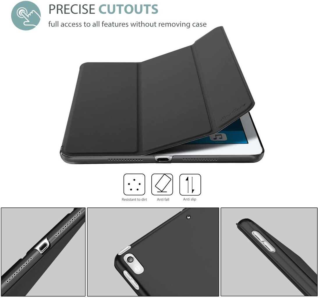 Maciņš Smart Soft Apple iPad 10.9 2022 melns цена и информация | Somas, maciņi | 220.lv