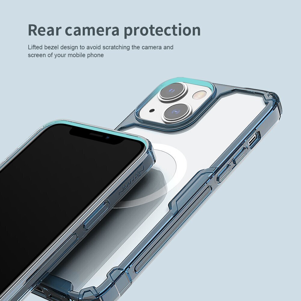 Nillkin Nature TPU PRO Magnetic Cover for Apple iPhone 14 Blue cena un informācija | Telefonu vāciņi, maciņi | 220.lv