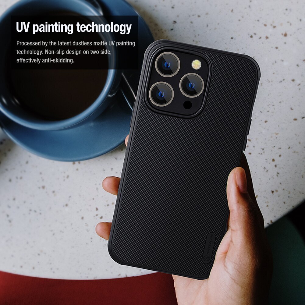 Nillkin Super Frosted PRO Magnetic Back Cover for Apple iPhone 14 Pro Max Black цена и информация | Telefonu vāciņi, maciņi | 220.lv