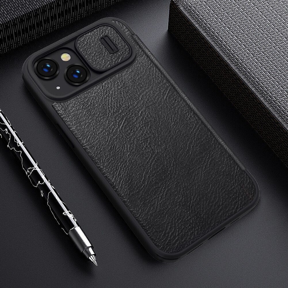 Nillkin Qin Book PRO Case for Apple iPhone 14 Plus Black cena un informācija | Telefonu vāciņi, maciņi | 220.lv