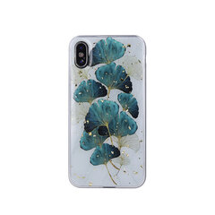 Gold Glam case for iPhone 12 / 12 Pro 6,1&quot; leaves cena un informācija | Telefonu vāciņi, maciņi | 220.lv