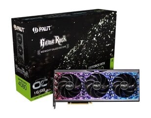 Palit GeForce RTX 4080 GameRock OC, 16 GB|GDDR6X|256 bit|PCIE 4.0 16x|GPU 2205 MHz|1xHDMI|3xDisplayPort|NED4080S19T2-1030G cena un informācija | Videokartes (GPU) | 220.lv