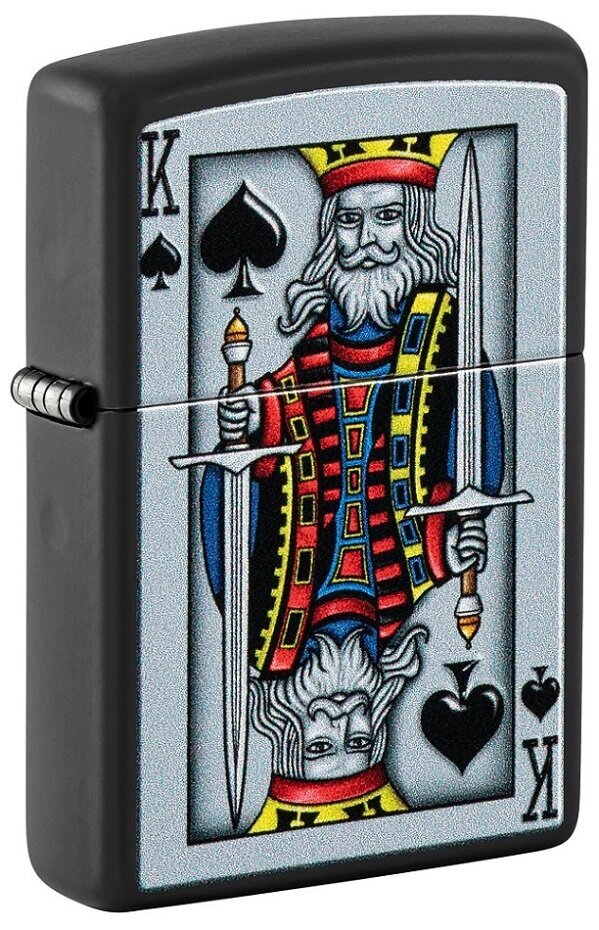 Zippo šķiltavas 48488 King Of Spades Design cena un informācija | Šķiltavas un aksesuāri | 220.lv