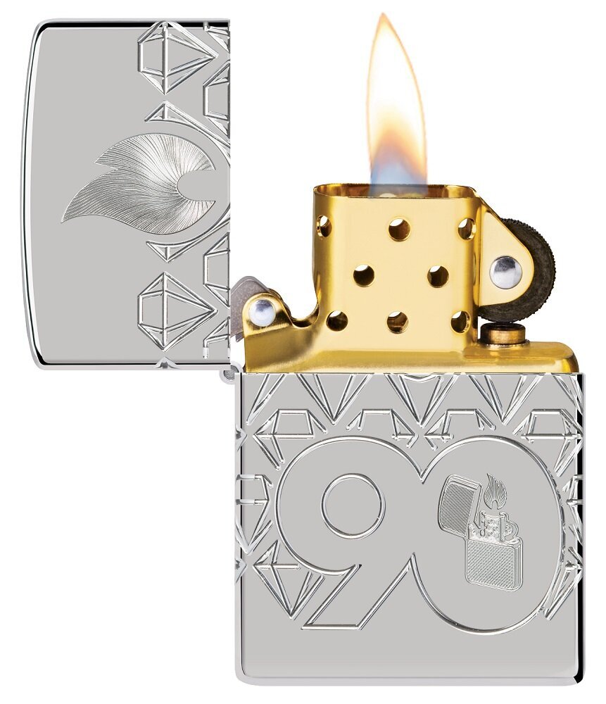 Zippo šķiltavas 48461 Armor® Zippo 90th Sterling Collectible Limited Edition cena un informācija | Šķiltavas un aksesuāri | 220.lv