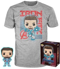 Figūriņa Funko POP! Marvel Iron man + T-shirt XS Exclusive cena un informācija | Datorspēļu suvenīri | 220.lv