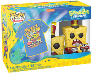 Figūriņa Funko POP! Sponge bob Squirepants + T-shirt L Exclusive cena un informācija | Datorspēļu suvenīri | 220.lv