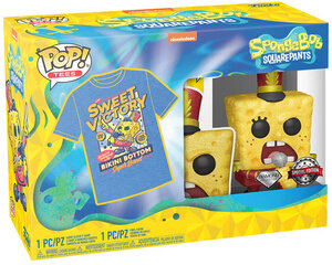 Figūriņa Funko POP! Sponge bob Squirepants + T-shirt M Exclusive cena un informācija | Datorspēļu suvenīri | 220.lv