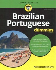 Brazilian Portuguese For Dummies, 3rd Edition 3rd Edition цена и информация | Учебный материал по иностранным языкам | 220.lv