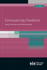 View larger image Conveyancing Checklists Revised edition cena un informācija | Ekonomikas grāmatas | 220.lv