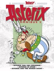 Asterix: Asterix Omnibus 5: Asterix and The Cauldron, Asterix in Spain, Asterix and The Roman Agent, 5, Asterix: Omnibus 5 Asterix and the Cauldron, Asterix in Spain, Asterix and the Roman Agent цена и информация | Книги для подростков и молодежи | 220.lv