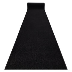 Paklājs - celiņš KARMEL Gluds, vienkrāsains melns 120 cm cena un informācija | Paklāji | 220.lv