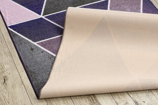 Paklājs, neslīdošs Trīsstūri gumijas violeta 110 cm cena un informācija | Paklāji | 220.lv