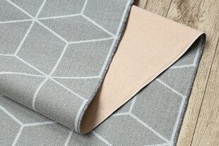 Rugsx ковровая дорожка Cube, серая, 57 см цена и информация | Ковры | 220.lv