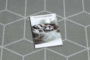 Rugsx ковровая дорожка Cube, серая, 57 см цена и информация | Ковры | 220.lv