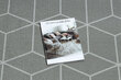 Paklājs, neslīdošs CUBE kubs, gumijas pelēks 57 cm цена и информация | Paklāji | 220.lv