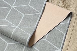 Rugsx ковровая дорожка Cube, серая, 80 см цена и информация | Ковры | 220.lv