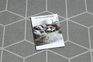 Rugsx ковровая дорожка Cube, серая, 90 см цена и информация | Ковры | 220.lv
