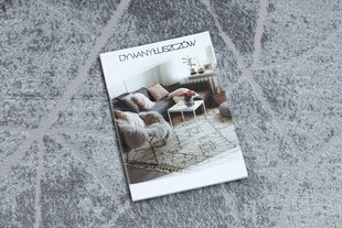 Rugsx ковровая дорожка Mefe 2783, серый мрамор, 90 см цена и информация | Ковры | 220.lv