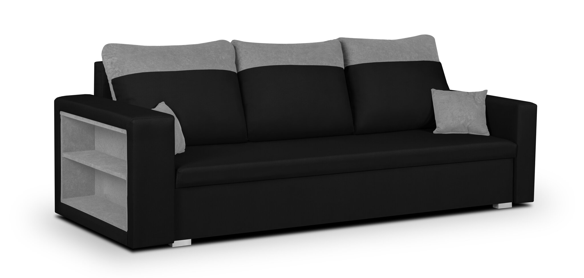 Dīvāns Bellezza Pablo, melns/pelēks cena un informācija | Dīvāni | 220.lv