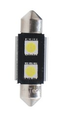 LED L305W - C5W 36 мм 2xSMD5050 Радиатор Canbus Белый M-Tech Светодиодные лампы цена и информация | Автомобильные лампочки | 220.lv