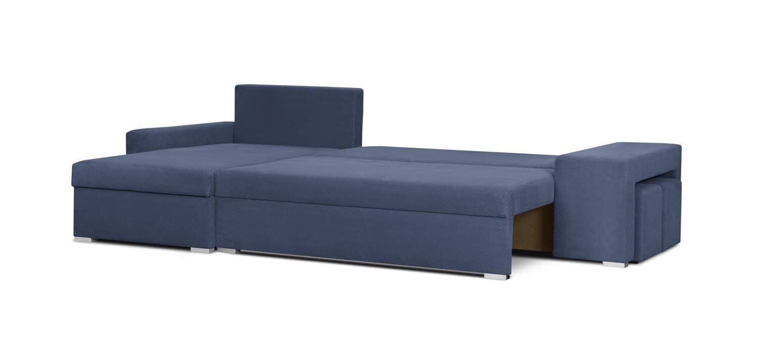 Stūra dīvāns Bellezza Dex, zils цена и информация | Stūra dīvāni | 220.lv