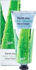 Roku krēms Farmstay Visible Difference Hand Cream Aloe, 100 ml cena un informācija | Ķermeņa krēmi, losjoni | 220.lv