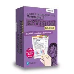 Pearson REVISE Edexcel GCSE (9-1) Geography B Revision Cards: for home learning, 2022 and 2023 assessments and exams cena un informācija | Grāmatas pusaudžiem un jauniešiem | 220.lv