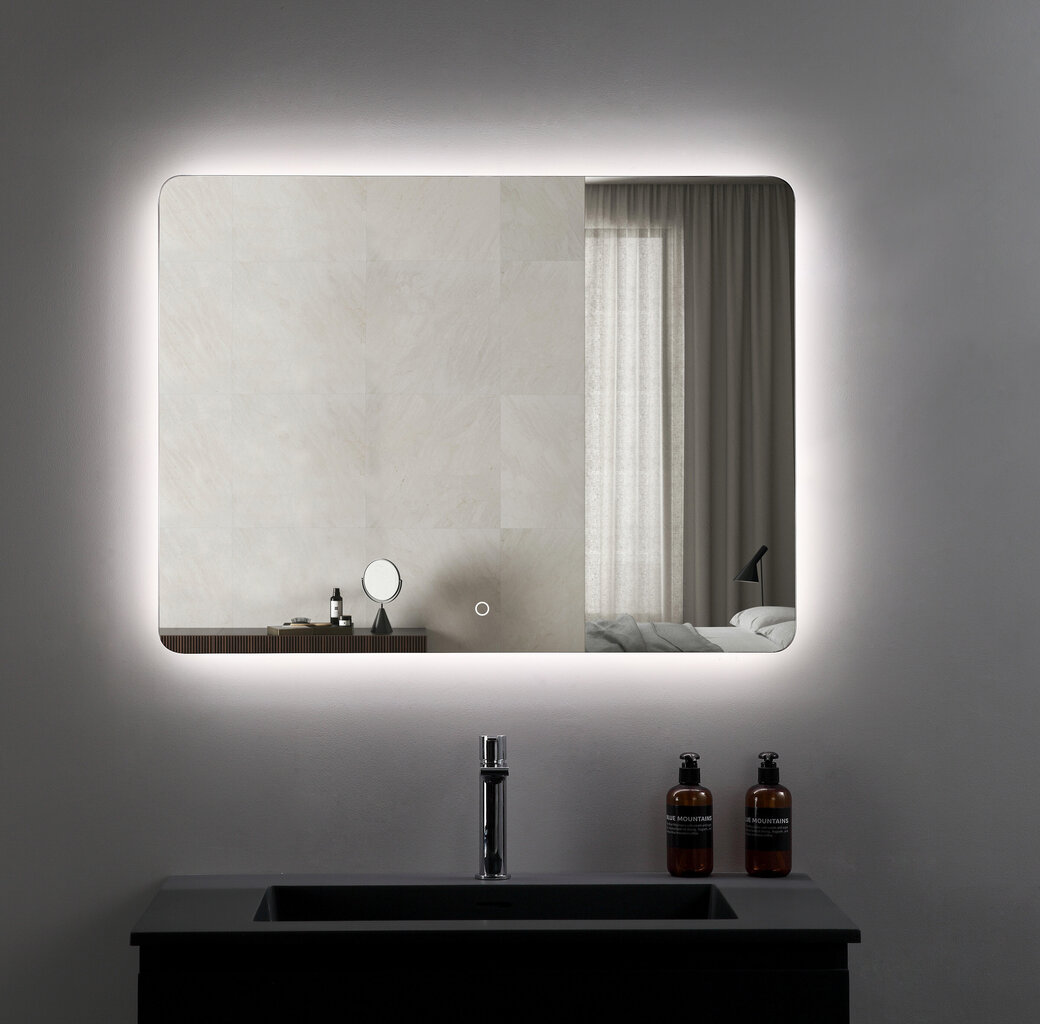 Spogulis LED Vento Rome 60X80 цена и информация | Vannas istabas spoguļi | 220.lv