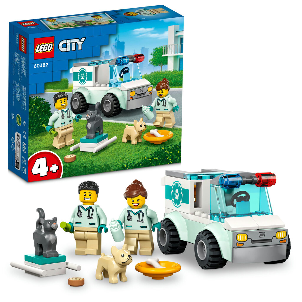 60382 LEGO® City Dzīvnieku glābēju automobilis cena un informācija | Konstruktori | 220.lv