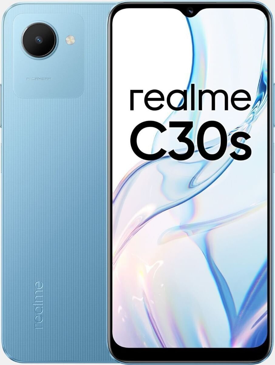 Телефон RealMe C30s 32GB Blue цена | 220.lv