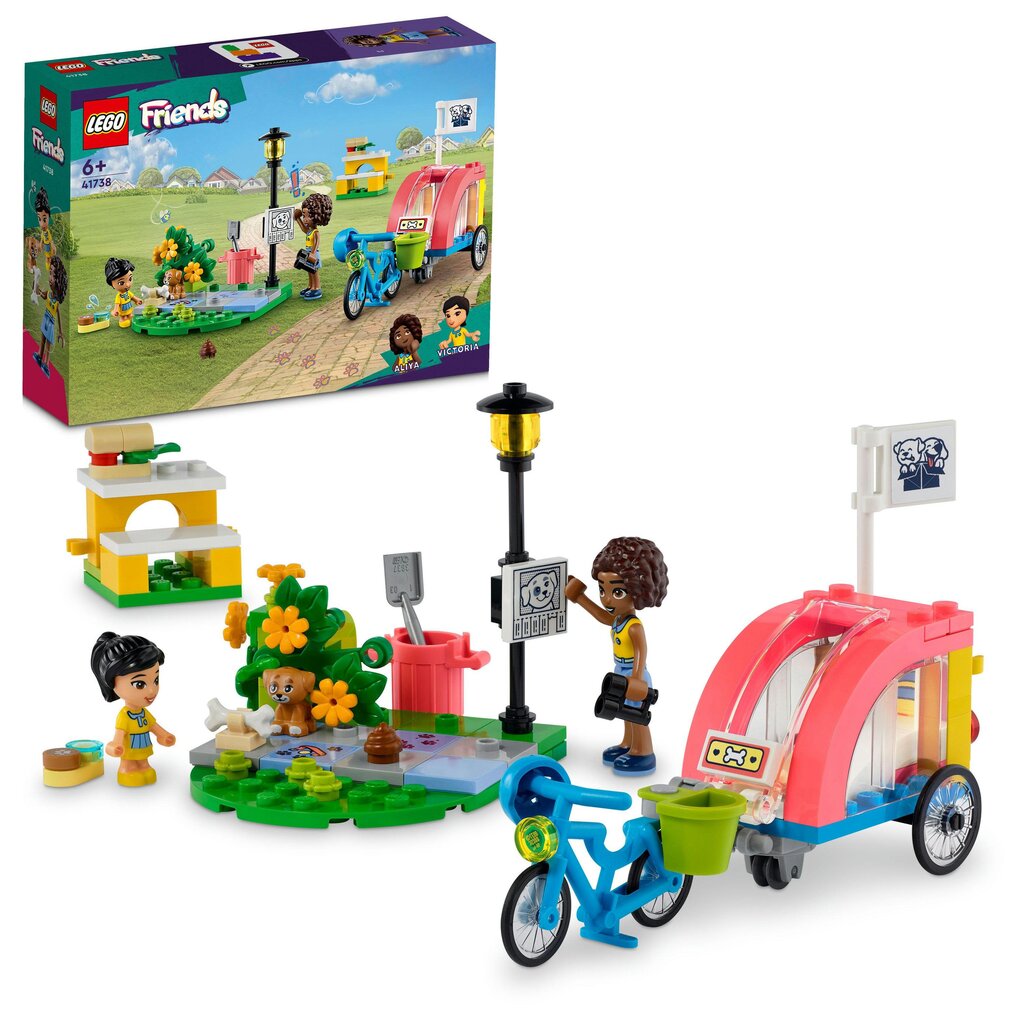 41738 LEGO® Friends Suņu glābšanas velosipēds цена и информация | Konstruktori | 220.lv