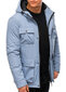 Vīriešu ziemas jaka ar kapuci Edoti C530 gaiši zila cena un informācija | Vīriešu virsjakas | 220.lv
