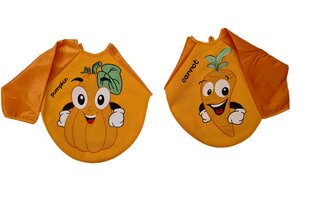 Ūdensizturīgs lacītes komplekts ar piedurknēm Pumpkin & Carrot 30x30 cm, 2 gab. cena un informācija | Lacītes | 220.lv