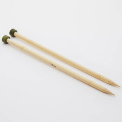 Прямые односторонние спицы KnitPro Bamboo 25 cm, 2.00 mm цена и информация | Принадлежности для вязания | 220.lv