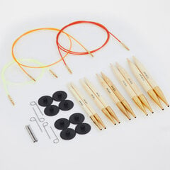 Набор съемных спиц KnitPro Bamboo Chunky Set цена и информация | Принадлежности для вязания | 220.lv