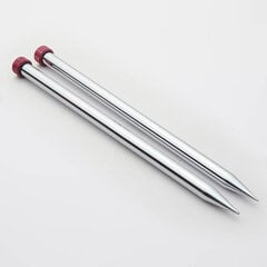 Прямые односторонние спицы KnitPro Nova Metal 35 cm, 5.00 mm цена и информация | Принадлежности для вязания | 220.lv