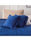 Dekoratīvā spilvendrāna Ruffly 40x40 A669 - tumši zila cena un informācija | Dekoratīvie spilveni un spilvendrānas | 220.lv