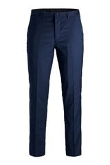 Мужские классические брюки Jack&Jones 12199893DARKNAVY-48, темно-синий цена и информация | Мужские брюки | 220.lv